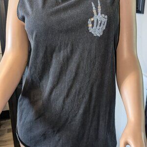 🖤 Torrid Heritage Skeleton Peace Relax Fit Tank 🖤